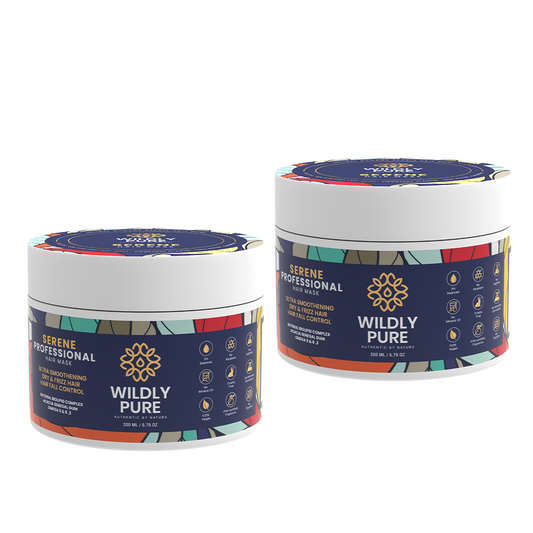 Serene Professional Hair Mask – 10 Min Salon-Like Hair | 72H Frizz Control | Pack of 2 (400 ml)