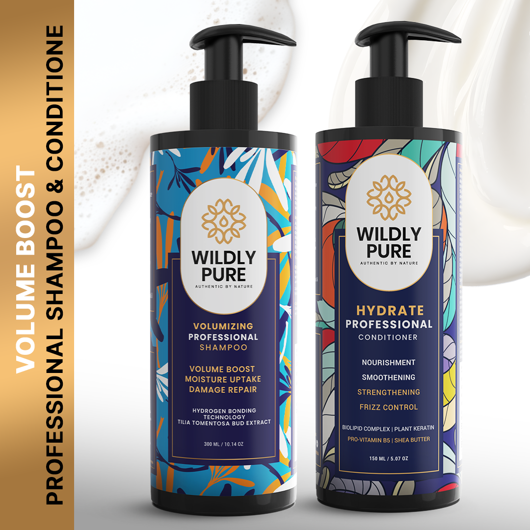 Volumizing shampoo and conditioner combo with Hydrogen Bonding & Biolipid Complex 150ml x 2