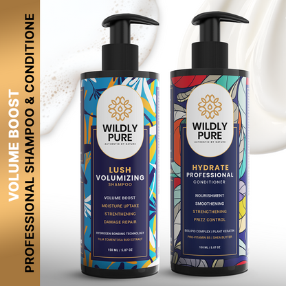 Volumizing shampoo and conditioner combo with Hydrogen Bonding & Biolipid Complex 150ml x 2