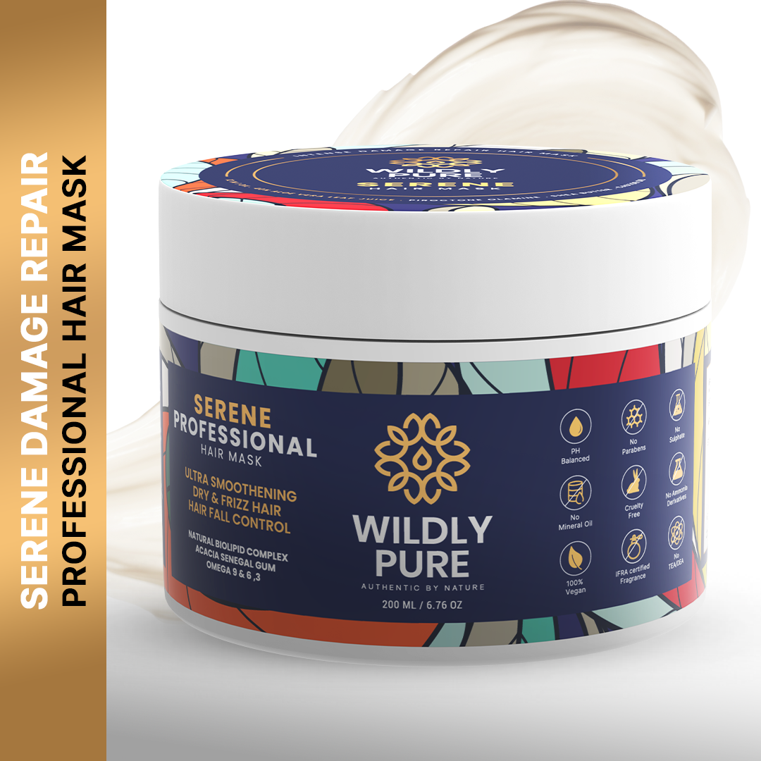 Serene Professional Hair Mask with 12 Oils and Phospholipids for Damage Repair 200mL
