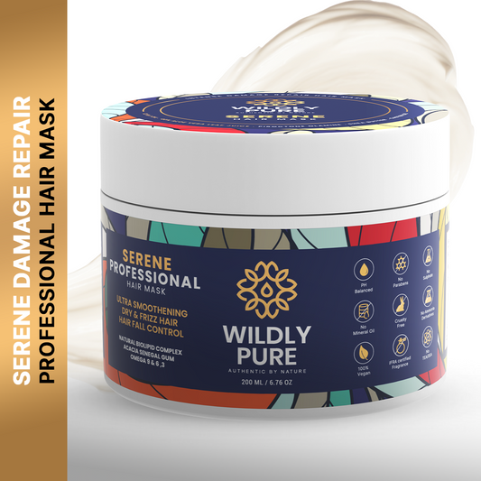 Serene Professional Hair Mask with 12 Oils and Phospholipids for Damage Repair 200mL