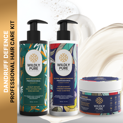 Dandruff Defense Kit with Shampoo, Conditioner & Hair Mask Pack of 3