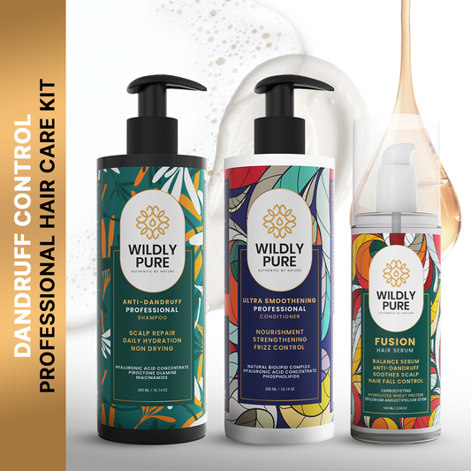 Dandruff Control Kit with Shampoo, Conditioner and Hair Serum Pack of 3
