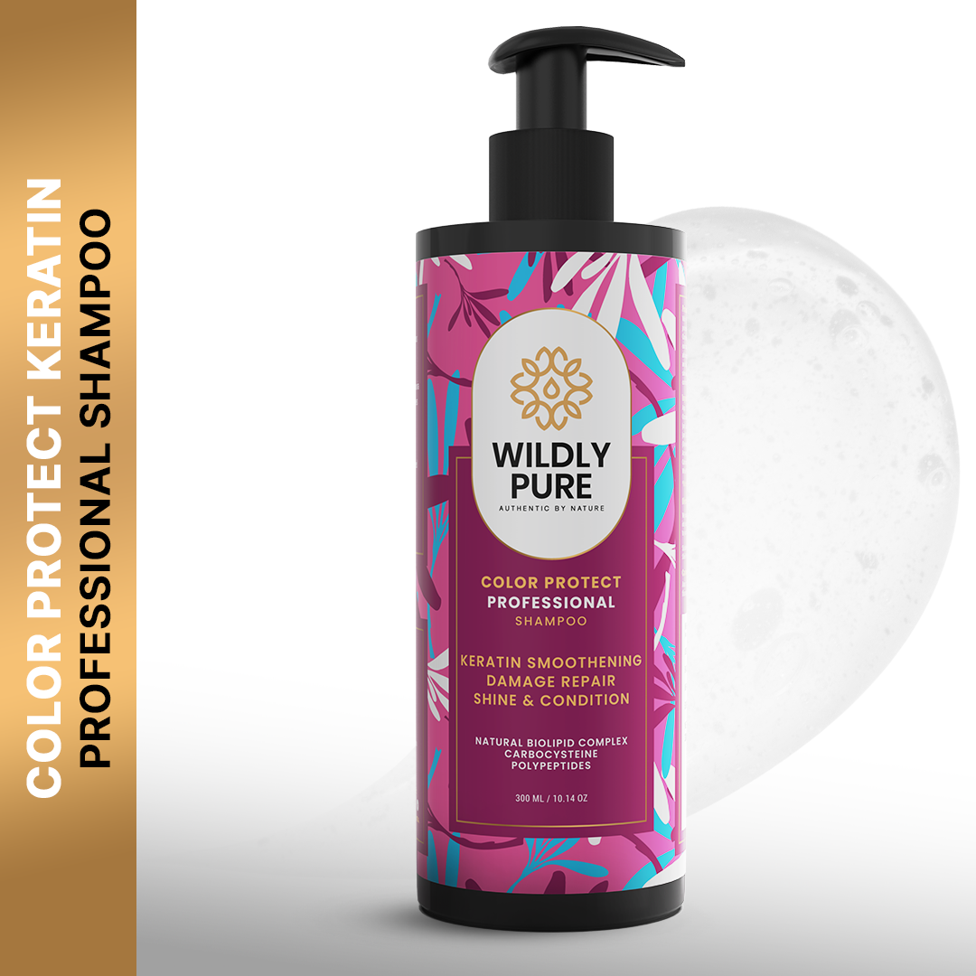 Enrich Plant Keratin Shampoo with Biotin for Strengthening & Color Protection