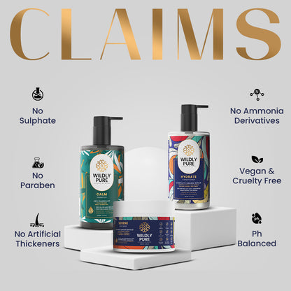 Dandruff Defense Kit with Shampoo, Conditioner & Hair Mask Pack of 3