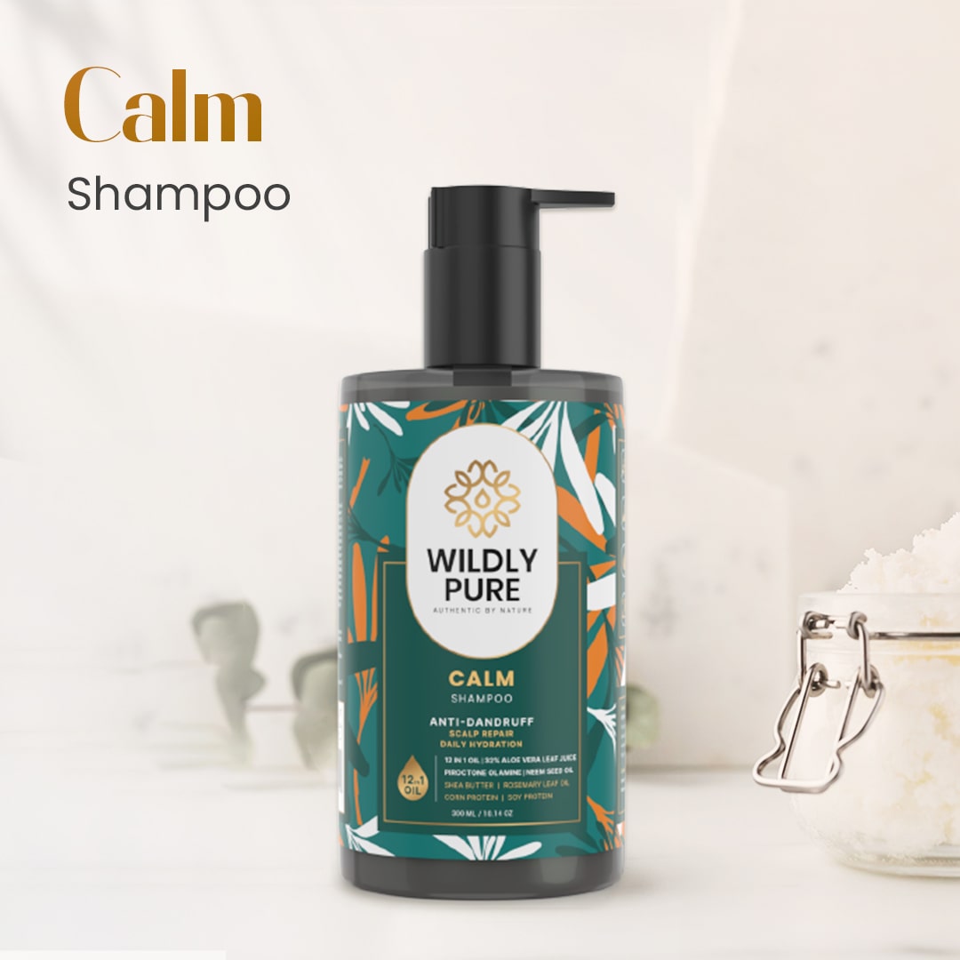 Wildly Pure CALM Anti-Dandruff and Scalp Repair Shampoo- 300ml – Wildly ...