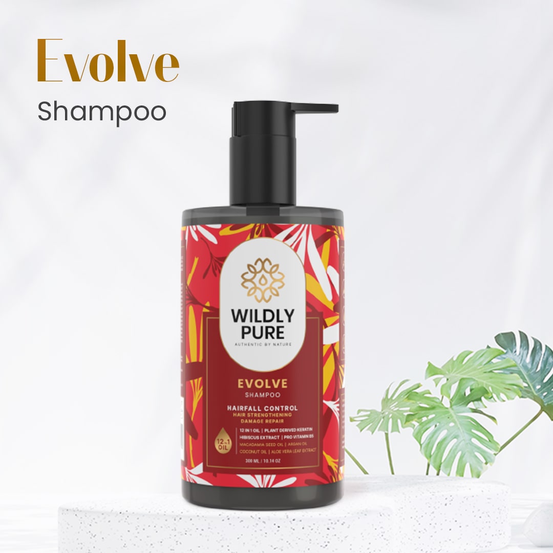 Evolve Hair fall Control Shampoo with Polypeptides & Biofunctional Carbocysteine | 300mL