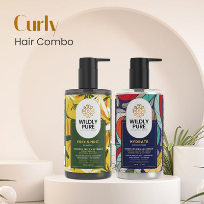 Frizz Control Shampoo and Conditioner Combo with Omega 3,6,9 and Biolipid Complex 300mL x 2