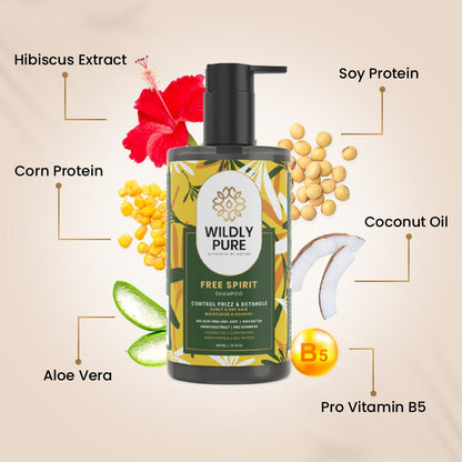 Frizz Control Shampoo and Conditioner Combo with Omega 3,6,9 and Biolipid Complex 300mL x 2