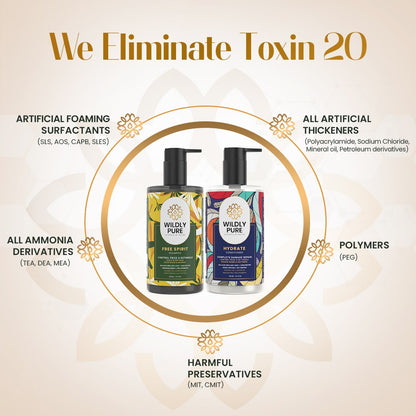 Frizz Control Shampoo and Conditioner Combo with Omega 3,6,9 and Biolipid Complex 300mL x 2