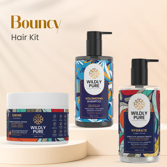 Volume Fusion Kit with Shampoo, Conditioner & Hair Mask Pack of 3