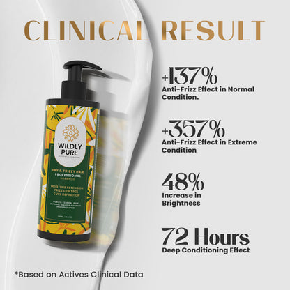 Free Spirit Anti Frizz Shampoo with Omega 3, 6, 9 for Nourishment & moisturization |300mL