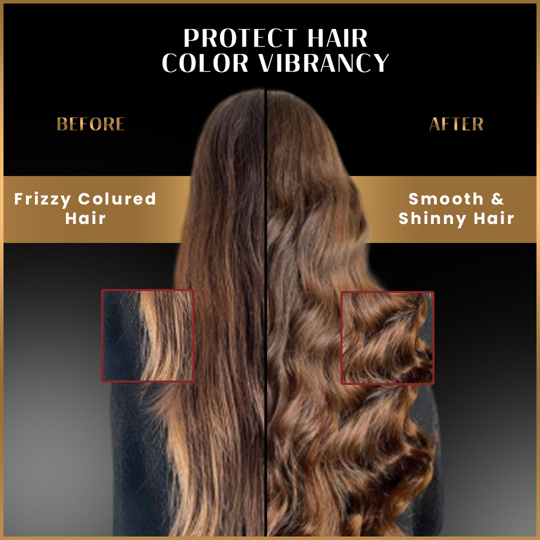 Plant Keratin Color Protection Shampoo & Mask Combo with Biolipids & Hyaluronic Acid 300ml + 200mL