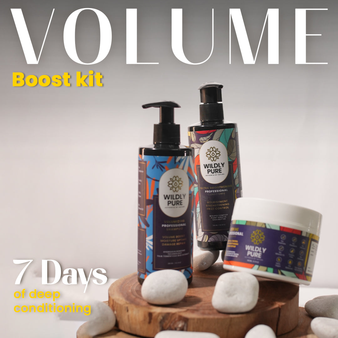 Volume Fusion Kit with Shampoo, Conditioner & Hair Mask Pack of 3