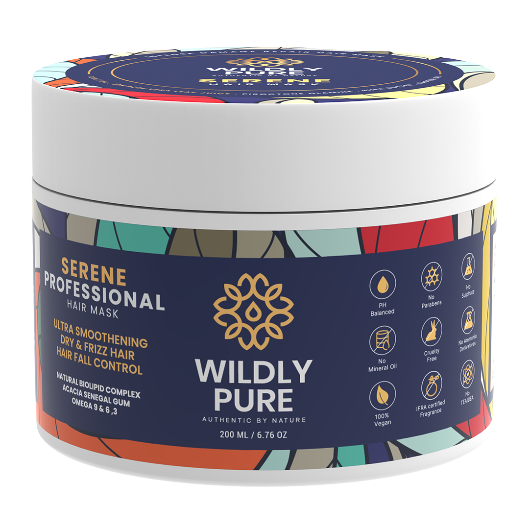 Serene Professional Hair Mask – 10 Min Salon-Like Hair | 72H Frizz Control | 200 ml