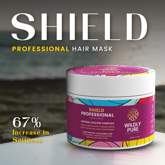 Shield Professional Hair Mask with Plant Keratin for Strength and Color Protection 200mL