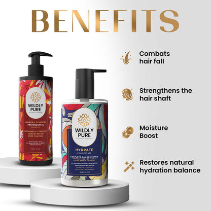Hairfall Controll SHAMPOO & CONDITIONER Combo for Dry Damaged Hair (Pack of 2)