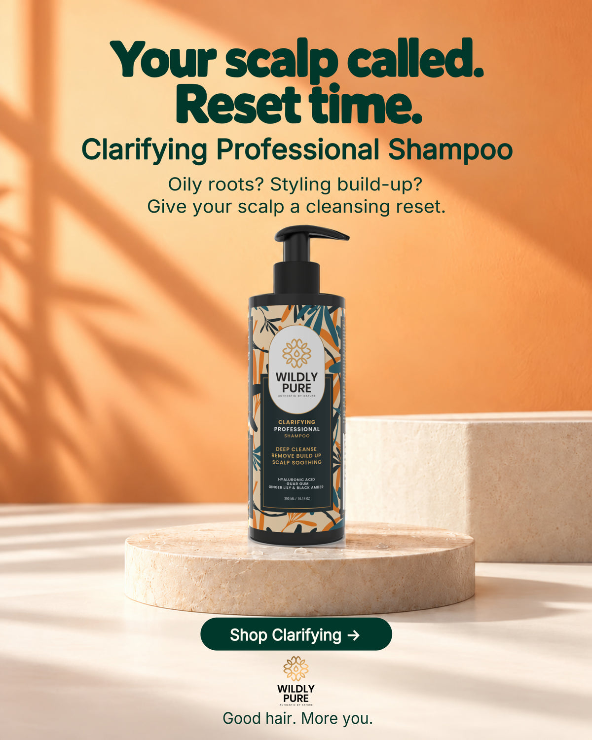 Clarifying Professional Shampoo — scalp build-up reset
