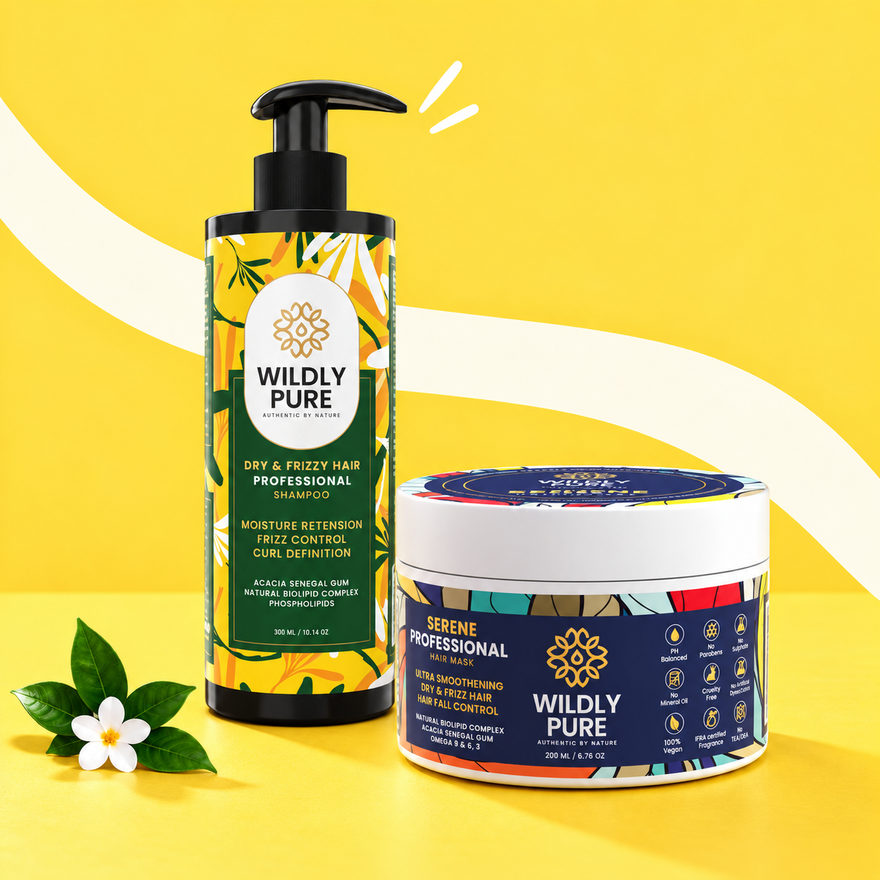 Wildly Pure Dry Frizzy Serene Combo product display