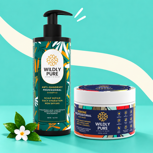 Dandruff Control Shampoo and Mask Combo product display