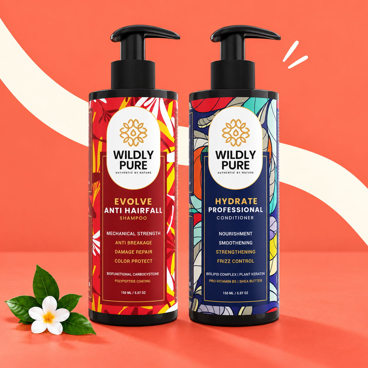 Hairfall Controll SHAMPOO & CONDITIONER Combo for Dry Damaged Hair product display