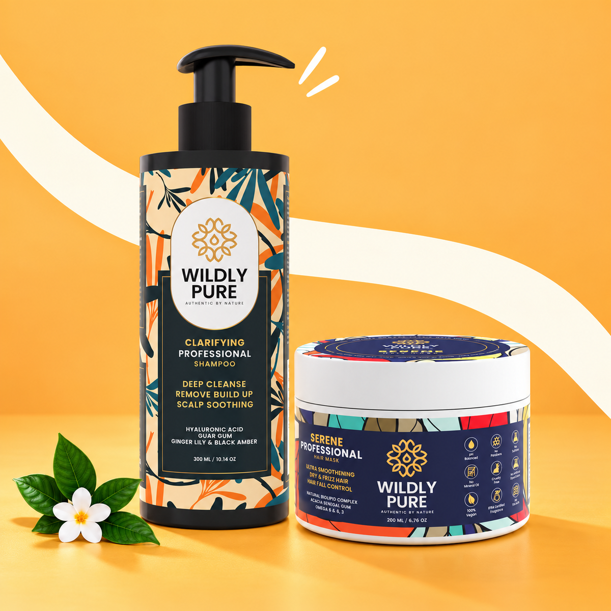 Clarifying Shampoo & Mask Combo product display