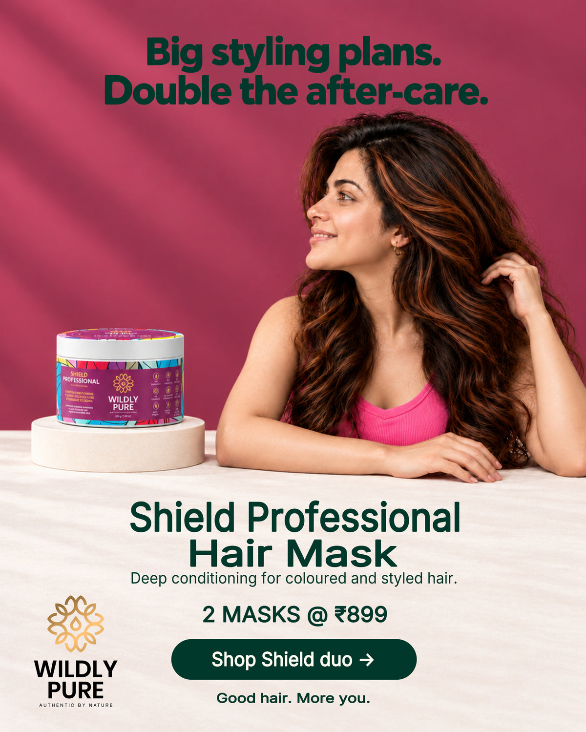Shield Professional Hair Mask — 2 masks at ₹899
