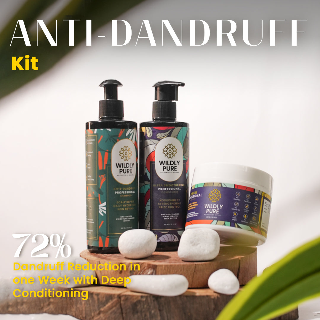 Dandruff Defense Kit with Shampoo, Conditioner & Hair Mask Pack of 3