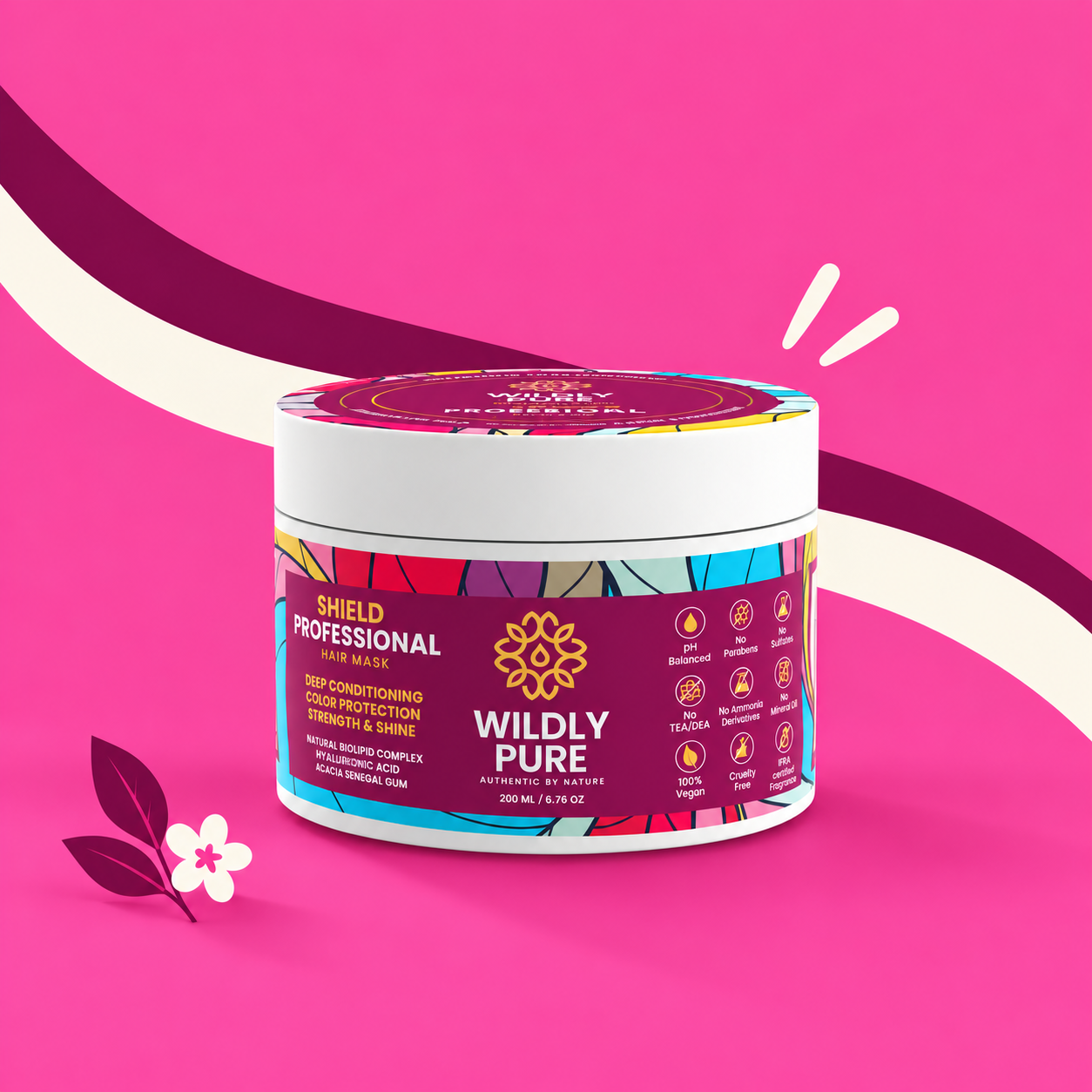 Shield Professional Hair Mask – Heat Styling Damage & Color Protection | 200 ml