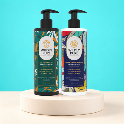 Dandruff Control Shampoo and Conditioner Combo with Nasturtium and Biolipid Complex