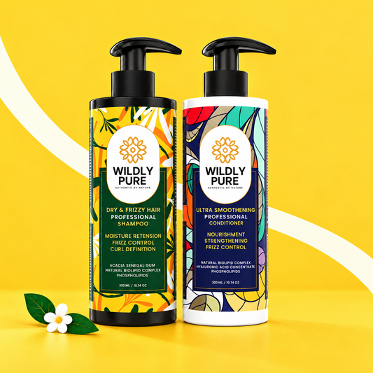 Frizz Control Shampoo and Conditioner Combo with Omega 3,6,9 and Biolipid Complex 300mL x 2