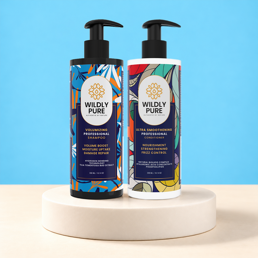 Volumizing shampoo and conditioner combo with Hydrogen Bonding & Biolipid Complex