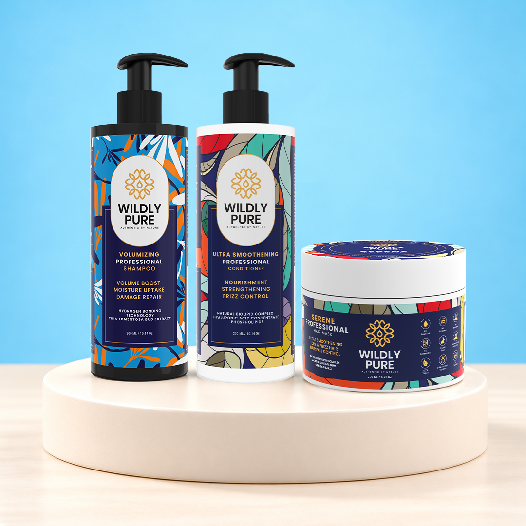 Volume Fusion Kit with Shampoo, Conditioner & Hair Mask Pack of 3