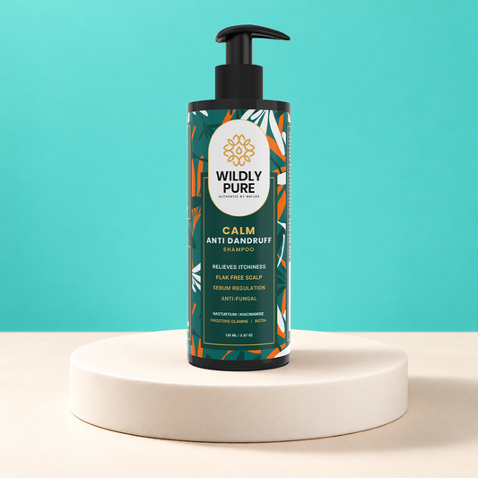 Calm Anti Dandruff Shampoo with Nasturtium Extract, Piroctone Olamine, & Biotin