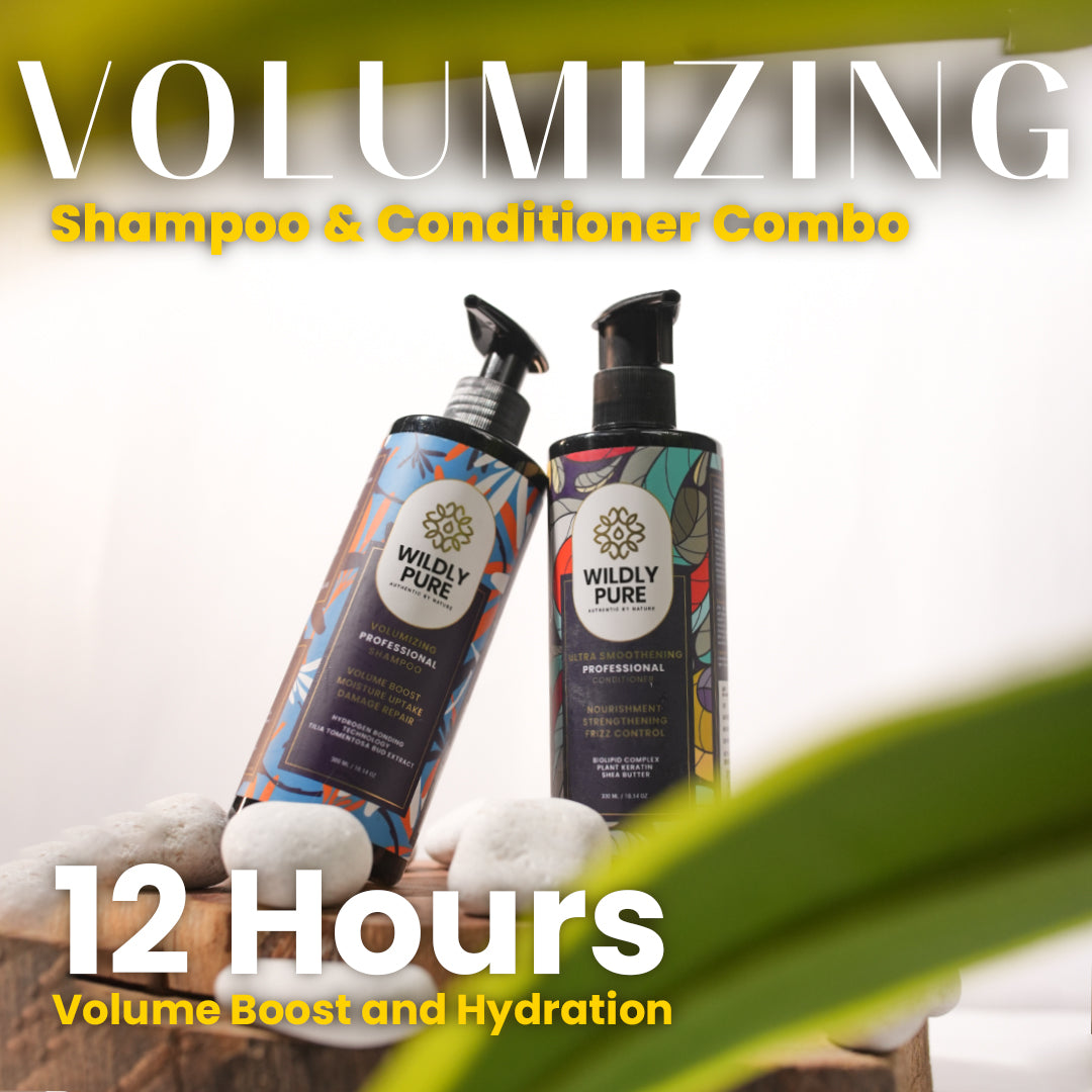 Volumizing shampoo and conditioner combo with Hydrogen Bonding & Biolipid Complex