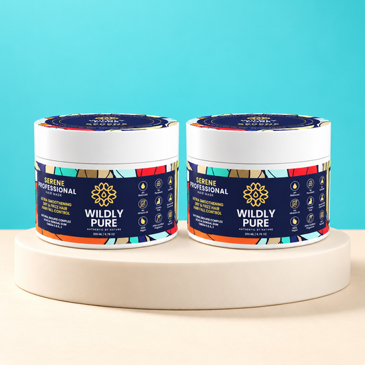Serene Professional Hair Mask – 10 Min Salon-Like Hair | 72H Frizz Control | Pack of 2 (400 ml)
