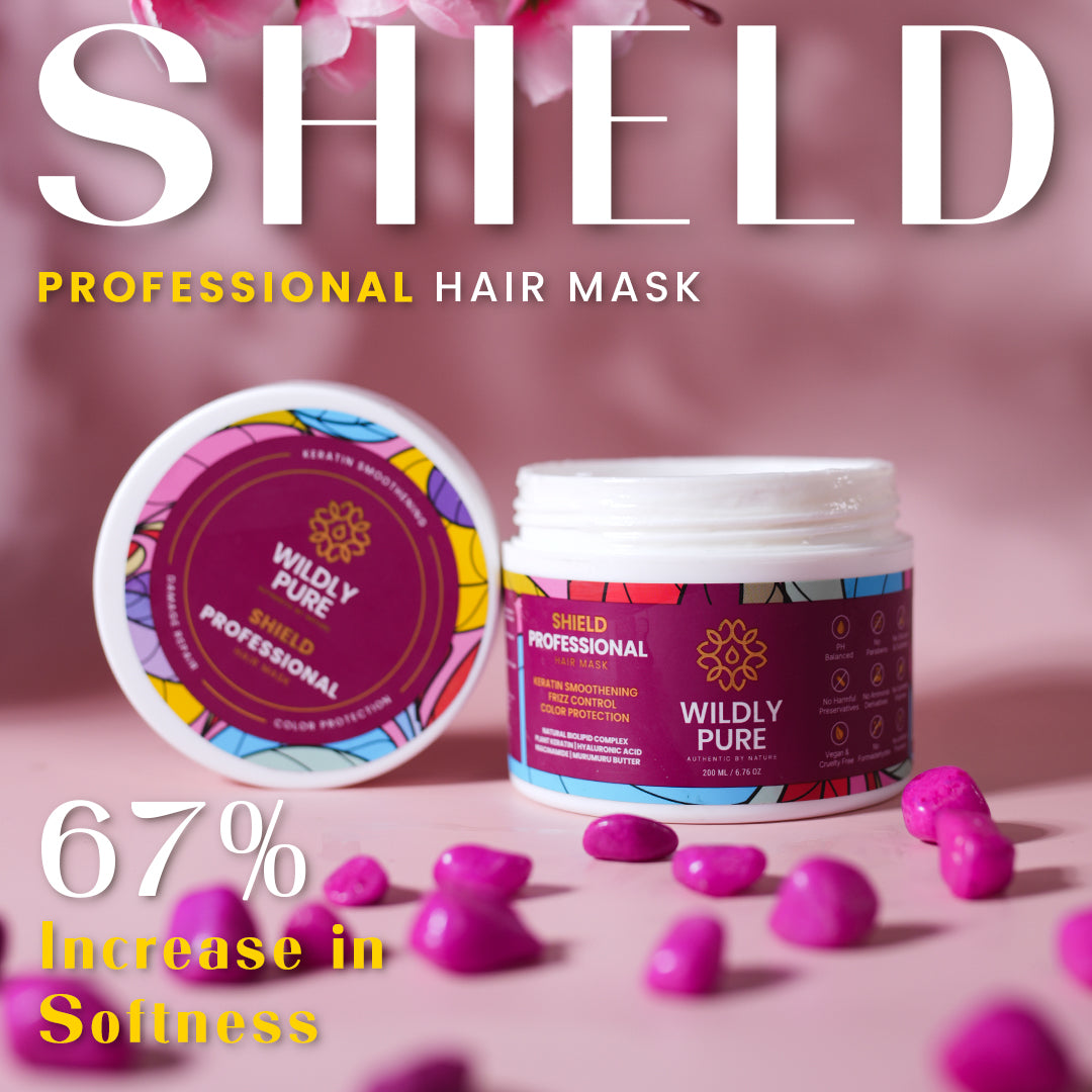 Shield Professional Hair Mask with Plant Keratin for Strength and Color Protection 200mL